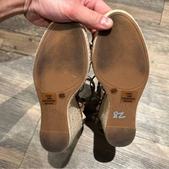 JLO wedge  sandals heels - Picture 7 of 7